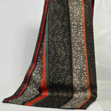Farfouillette Congo Animal Print Black Scarf