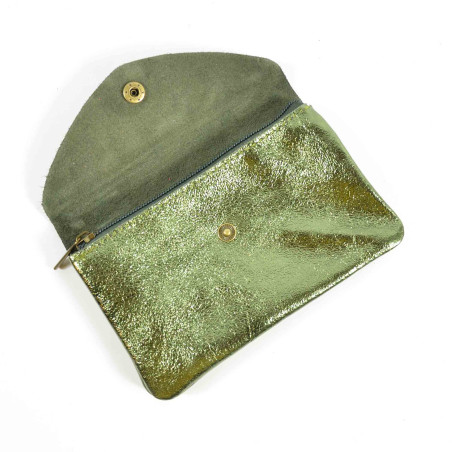 Farfouillette Coin Purse Leather GM Khaki