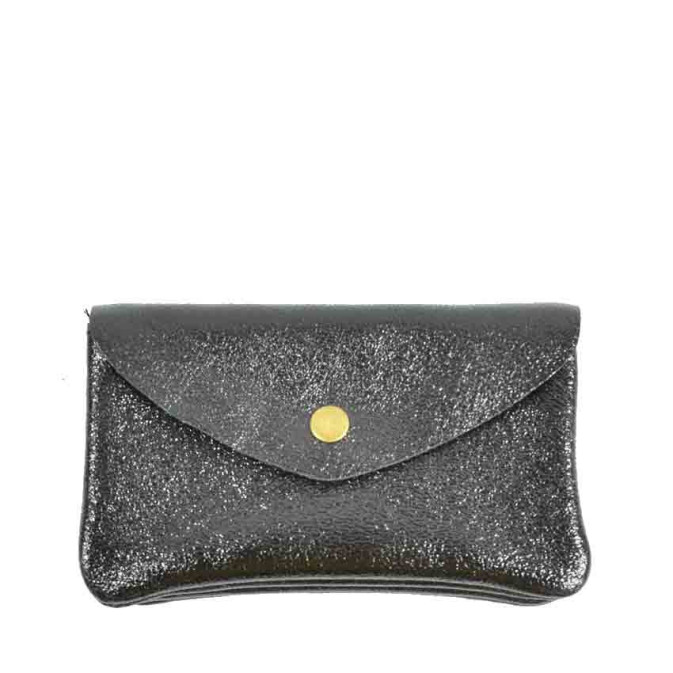 Farfouillette Coin Purse Leather GM Black