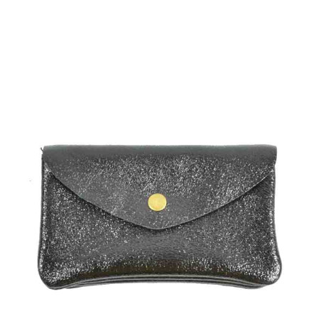 Farfouillette Porte-monnaie Cuir GM Noir