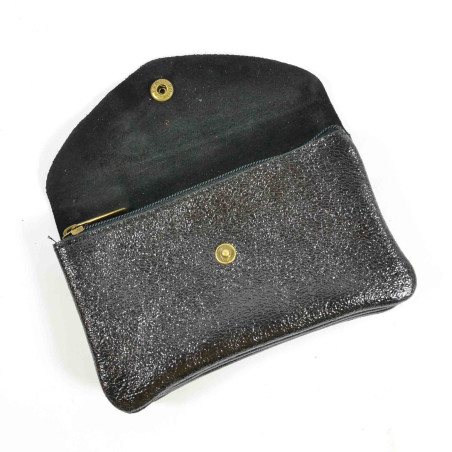 Farfouillette Coin Purse Leather GM Black