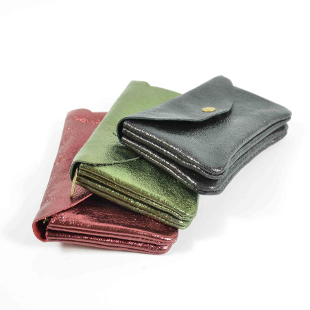 Farfouillette Coin Purse Leather GM Black