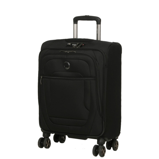 Delsey Helium Dlx Slim 4-Wheel Carry-On Suitcase 55cm Black