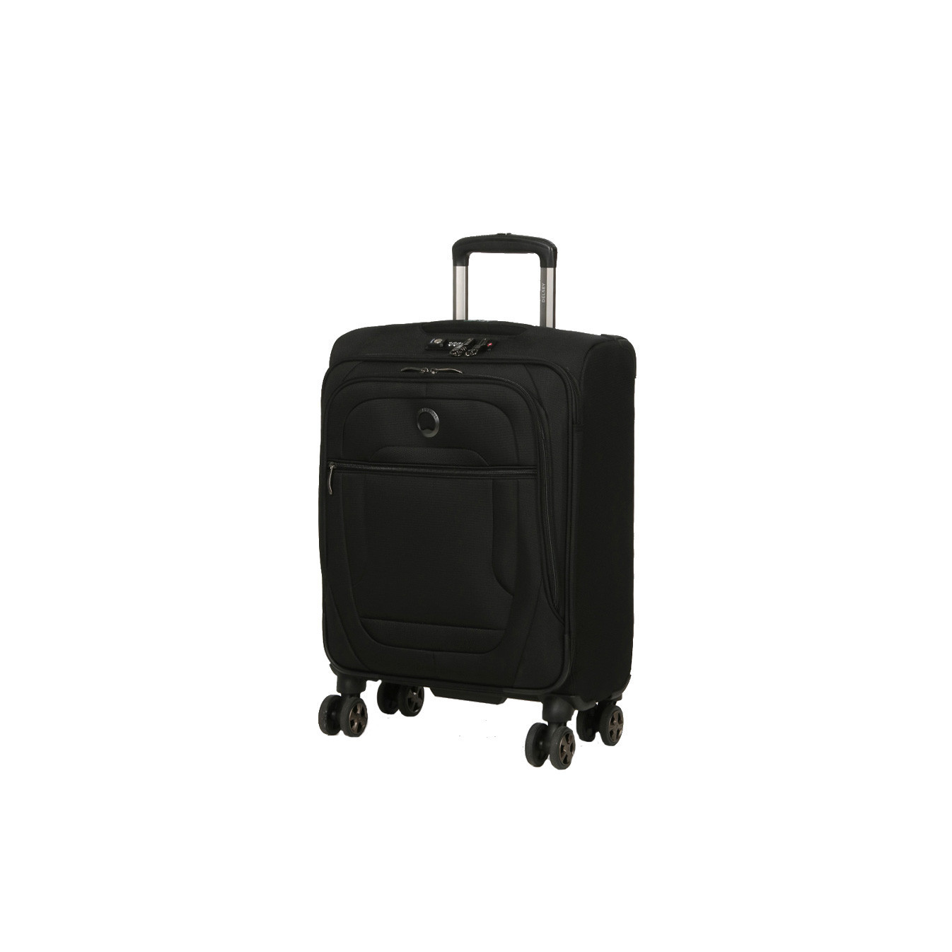 Delsey Helium Dlx Slim 4-Wheel Carry-On Suitcase 55cm Black