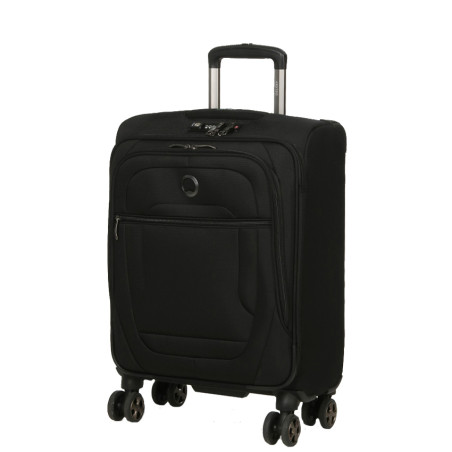 Delsey Helium Dlx Slim 4-Wheel Carry-On Suitcase 55cm Black