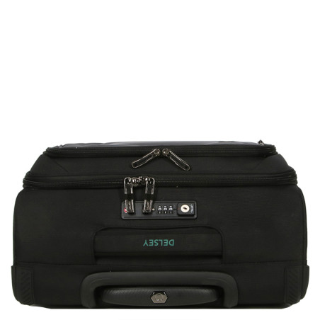 Delsey Helium Dlx Slim 4-Wheel Carry-On Suitcase 55cm Black