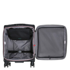 Delsey Helium Dlx Slim 4-Wheel Carry-On Suitcase 55cm Black