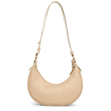 Lancaster Noholita Day Hobo Leather Bag 480-037 Dark Beige