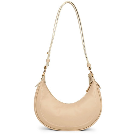 Lancaster Noholita Day Hobo Leather Bag 480-037 Dark Beige