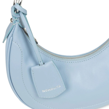 Lancaster Noholita Day Hobo Leather Bag 480-037 Sky Blue