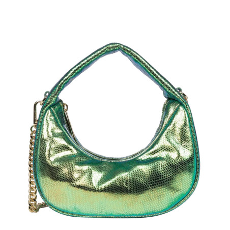 Lancaster Noholita Night Hobo Leather Sac 480-038 Chameleon Green