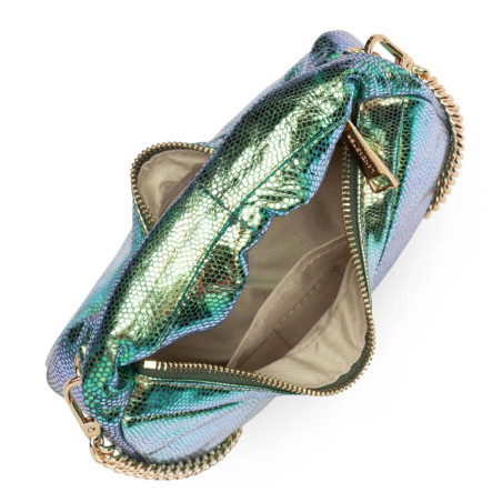 Lancaster Noholita Night Hobo Leather Sac 480-038 Chameleon Green