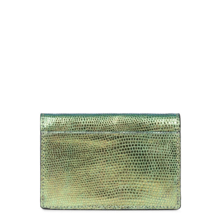 Lancaster Noholita Night Card Holder Leather 180-029 Chameleon Green