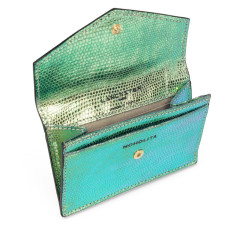 Lancaster Noholita Night Card Holder Leather 180-029 Chameleon Green