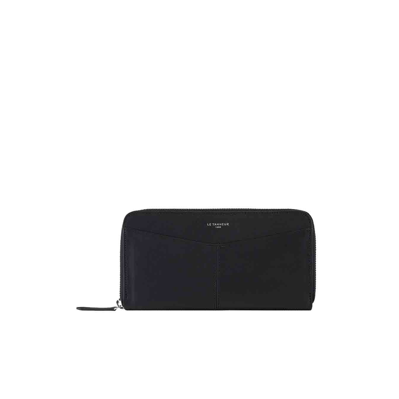 Le Tanneur Charlotte Zippered Companion Black