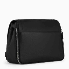 Le Tanneur Simone Shoulder Bag Medium Grained Leather Black