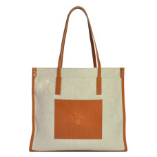 Berthille Shopping Bag Beige / Cognac