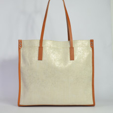 Berthille Shopping Bag Beige / Cognac