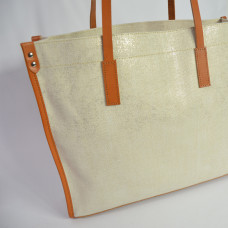 Berthille Shopping Bag Beige / Cognac