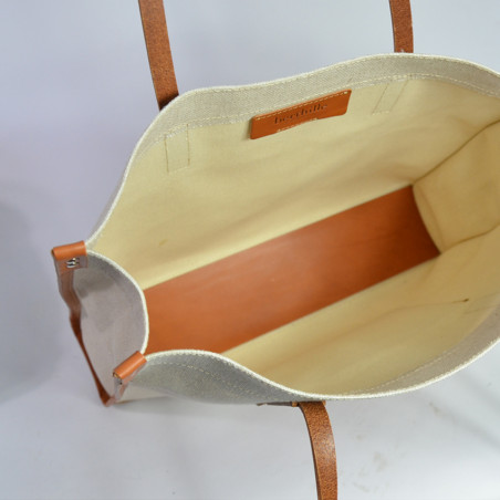 Berthille Shopping Bag Beige / Cognac