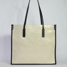 Berthille Shopping Bag Canvas Beige / Black