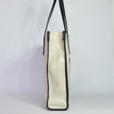 Berthille Shopping Bag Canvas Beige / Black