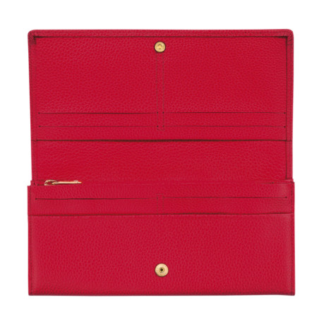 Longchamp The Foulonné Long Wallet with Flap Love