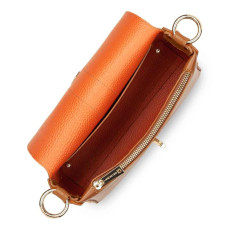 Lancaster Foulonné Double Sac Trotteur A Rabat 470-53 Camel In Orange ouvert