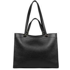 Lancaster Foulonne Double Tote Shoulder Bag 470-59 Black In Nude