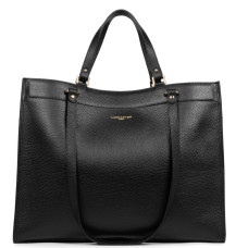 Lancaster Foulonne Double Tote Shoulder Bag 470-59 Black In Nude