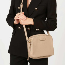 Lancaster Dune Pouch Bag M Double 529-71 Dark Beige