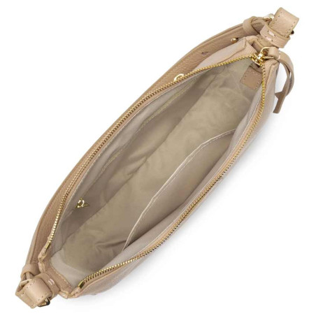 Lancaster Dune Hobo Bag 529-77 Dark Beige