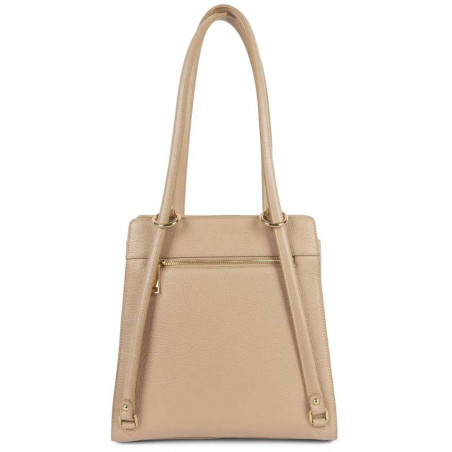 Lancaster Dune Shoulder Bag and Backpack 529-81 Dark Beige