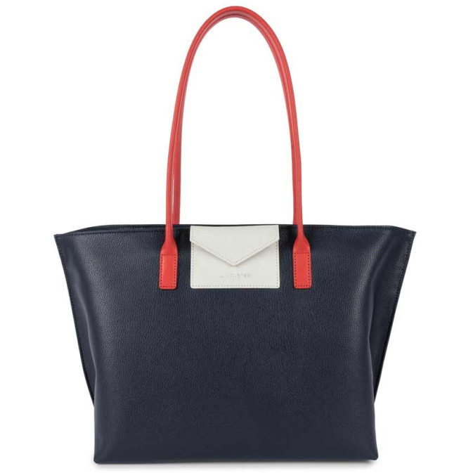 Mini Sac à Main Lancaster Maya Bleu Foncé - Élégant Et Pratique
