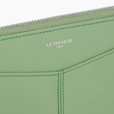 Le Tanneur Charlotte Compagnon zippé Jade détails