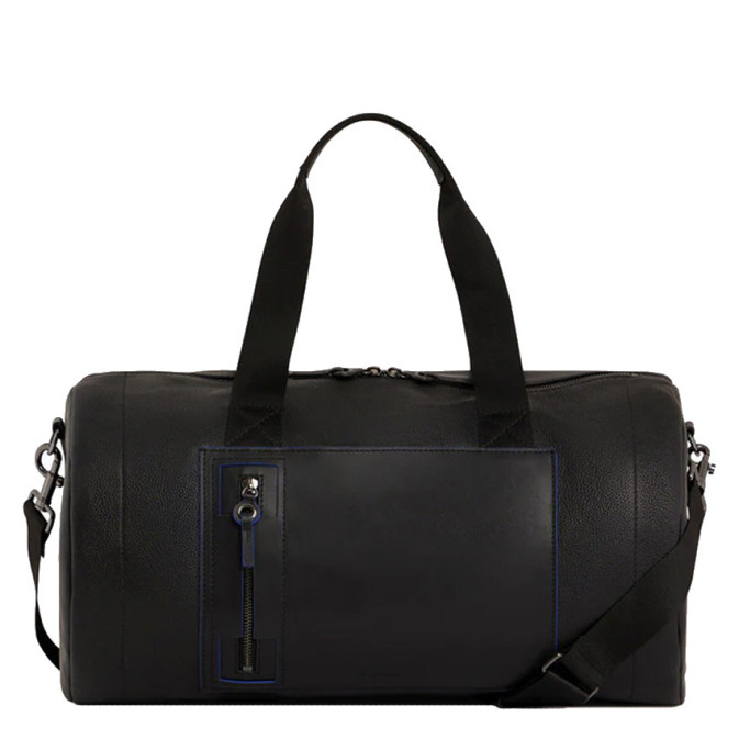 Le Tanneur Alexis 24h Travel Bag Black Leather