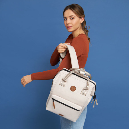 Cabaïa Medium Alger Backpack 13" White