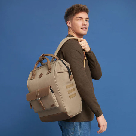 Kuala Lumpur Wide Cabaia 15" Backpack Beige