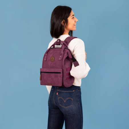 Cabaïa Small Delhi Sac à Dos 10,5" Prune porté