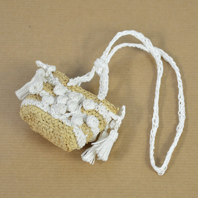 Gerard Darel Charm 24 Bag Charms White Raffia