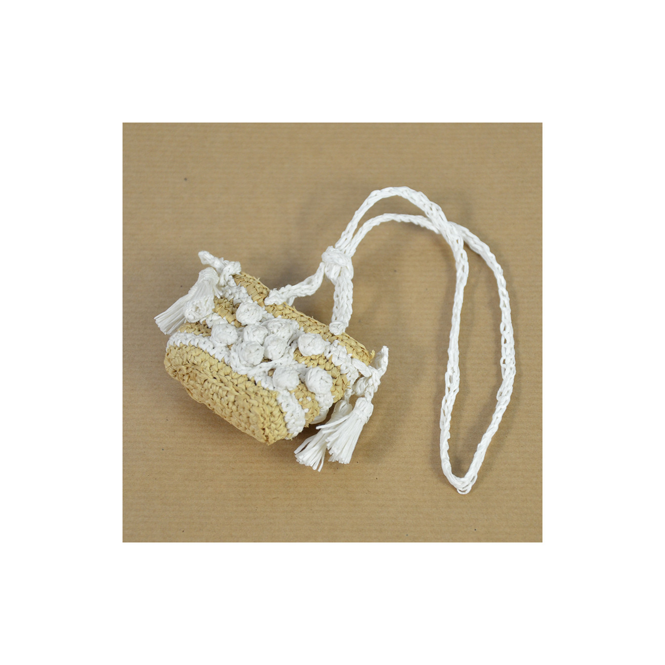 Gerard Darel Charm 24 Bag Charms White Raffia