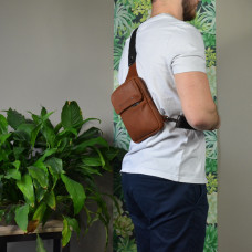 Ateliers Fourès Baroudeur Men's Leather Satchel Pallas F9169 Tawny