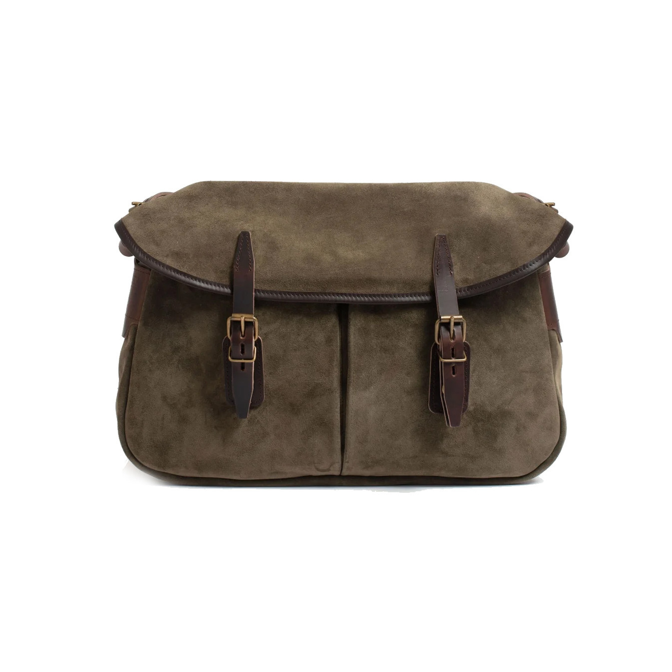 Navy Blue Musette Bag M Leather Suede Musk