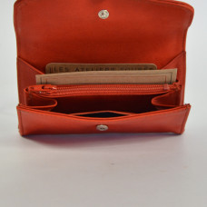 Ateliers Fourès Baroudeuse Coin Purse Articulated B27 Confite Orange