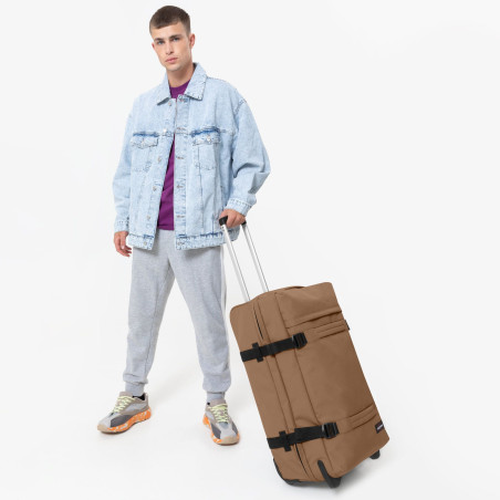 Eastpak Transit'r M Soft Wheeled Travel Bag Burst Brown