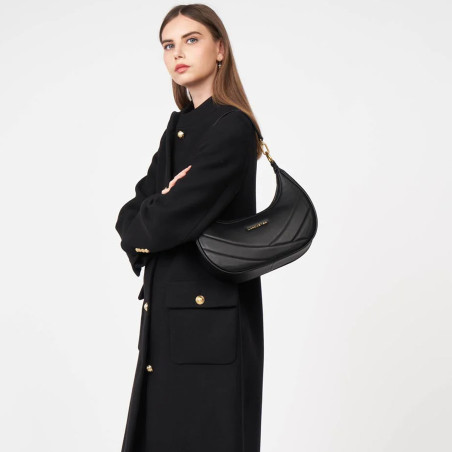 Lancaster Soft Quilted Hobo Bag 530-37 Black