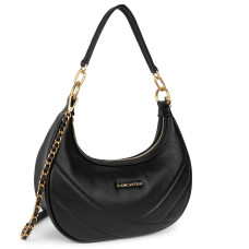Lancaster Soft Quilted Hobo Bag 530-37 Black