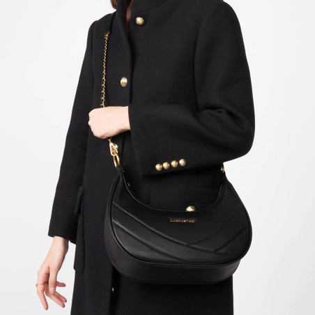 Lancaster Soft Quilted Hobo Bag 530-37 Black