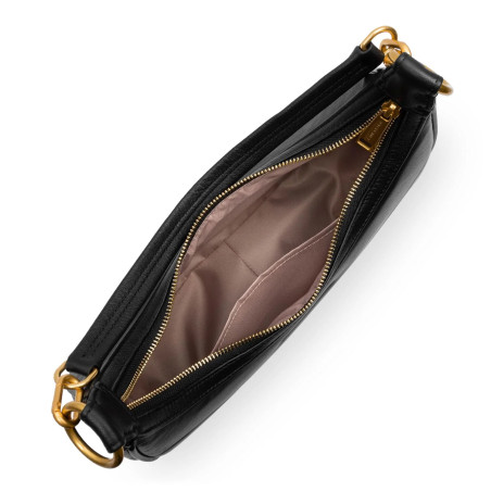 Lancaster Soft Quilted Hobo Bag 530-37 Black