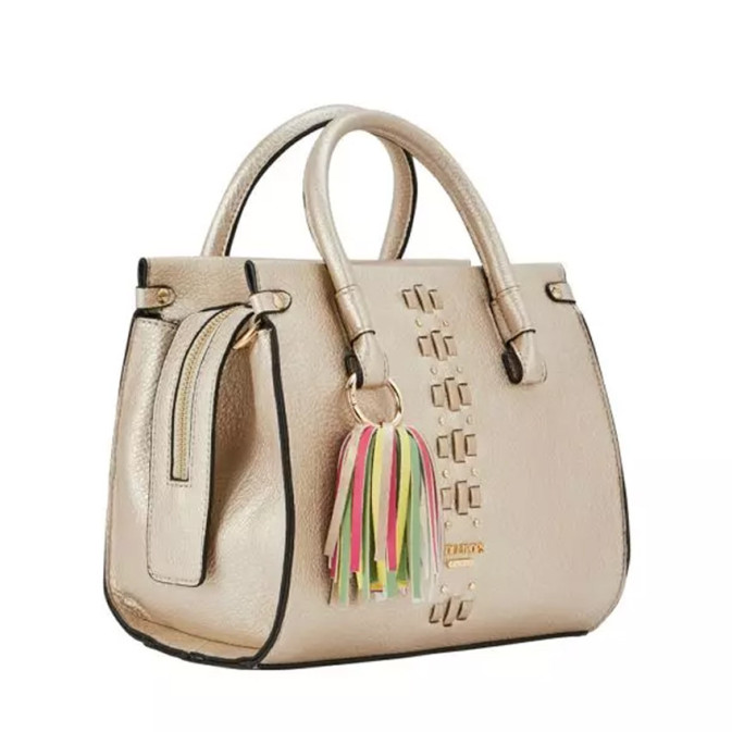 Sac à Main Vintage LOLLIPOPS Paris - Imprimé Animal (Marron/Beige) - Fabriqué En France - Occasion